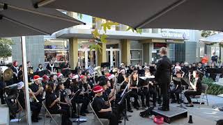 Christmas Parade Sequence performed by El Roble Marching Band [upl. by Kosey824]