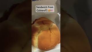 Sandwich from Culvers🍔🇺🇸culvers america chicken🇺🇸tastyfood shorts [upl. by Lahpos]