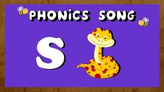 Phonics Song for Children  Learn the letter S  Alphabet Song  S for Snake [upl. by Valdemar]