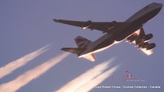 Contrail Spotting  BAW294  B747436  Apr 19 2014 [upl. by Whorton]