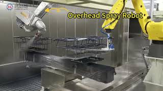 Painting Automotive Parts Automatic Spray Painting line  Spray Coating Line coatingmachine [upl. by Lewan]