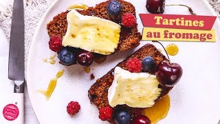 🐭 TARTINE PAIN DEPICES FROMAGE ET FRUITS ROUGES 🐭 [upl. by Nybor324]