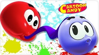 Play and Learn with Color Splash for Toddlers  WonderBalls  Cartoon Candy [upl. by Eimilb]