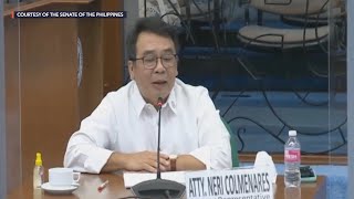 Former Bayan Muna congressman Neri Colmenares at the Senate hearing on redtagging [upl. by Trula]