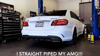 Straight Piped E63S AMG  55L Twin Turbo V8 [upl. by Aggi989]