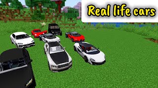 real life cars in minecraft 🤑 [upl. by Anaynek6]