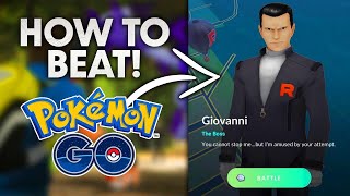 HOW TO BEAT GIOVANNI in POKEMON GO JANUARY 2022 [upl. by Mommy]