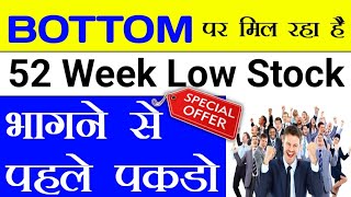 52 WEEK LOW STOCK 🔥 bottom पर मिल रहा है भागने से पहले पकड़ो 🔥 STTAL [upl. by Will]