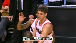 Damian Lillard Sets Up Meyers Leonard [upl. by Burtis]