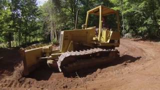 cat d4c dozer pushing dirt [upl. by Dyan331]