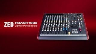 Allen amp Heath ZED Power 1000 2x500W Powered Mixer [upl. by Marjie]