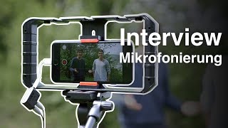 Zwei Mikrofone am Smartphone anschließen  Interview aufnehmen [upl. by Gilbart]