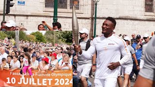 REVIVEZ LE PASSAGE DE LA FLAMME OLYMPIQUE À MONTARGIS 🇨🇵LE 10 JUILLET 2024 [upl. by Aniwde]