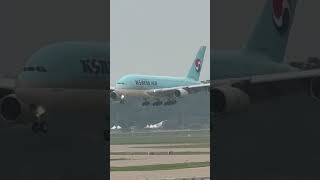 Korean Air A380  viewed from the airside [upl. by Laurent]