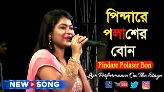 পিন্দারে পলাশের বন  Pinda Re polasher Bon  folk song Live  Cover by Monalisha [upl. by Neufer]