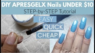 Apres gelX nails DUPE  Apres GelX nails at home CHEAP EASY amp QUICK [upl. by Koblas963]