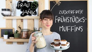 Frühstücksmuffins ohne Zucker amp Mehl  vegan amp glutenfrei  SchokoBanane amp ApfelZimt [upl. by Dimond]