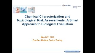 Chemical CharacterizationToxicological Risk Assessments A Smart Approach to Biological Evaluation [upl. by Hazrit]