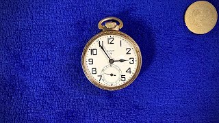 Elgin Pocket Watch Movement  Vintage  1950 16Size 17Jewels [upl. by Seibold]