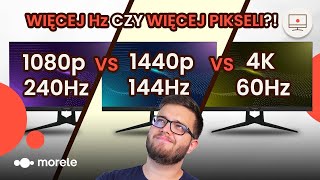 1080p 240Hz vs 1440p 144Hz vs 4K 60Hz  Co wybrać [upl. by Ettigirb]