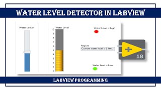 Water Level Detector in LabVIEW  LabVIEW Programming [upl. by Cordeelia]