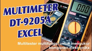 Multimeter DT 9205A Excel Review [upl. by Tuhn]