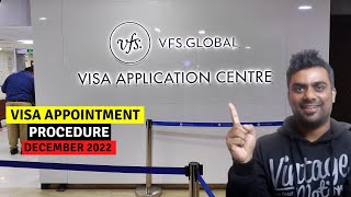 VFS Global Visa Appointment Complete Process Step by Step  December 2022  Appointment for VFS [upl. by Burdett]