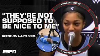 Angel Reese reacts to Alyssa Thomas hard foul ejection  SportsCenter [upl. by Akihsan972]