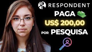 Ganhe RENDA EXTRA ONLINE Respondendo Pesquisas com Respondent [upl. by Bork368]