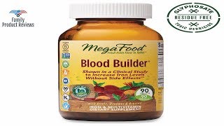 MegaFood Blood Builder Daily Iron Supplement and Multivitamin Supports Energy and Red Blood Cell [upl. by Rawna825]