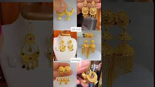 Trending Gold Earrings designs 2024 shortvideo goldearrings trending [upl. by Faustena510]