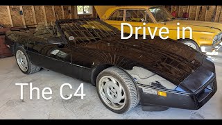 A drive in the old convertible C4 Corvette [upl. by Aramot]