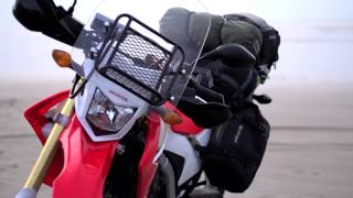 Steph Jeavons takes off solo around the world on a Honda CRF250L motorcycle [upl. by Nosredna]