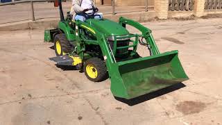 John Deere 2305 Tractor w200CX Loader and RT1140 Rotoriller  Lot 6879 [upl. by Darell70]