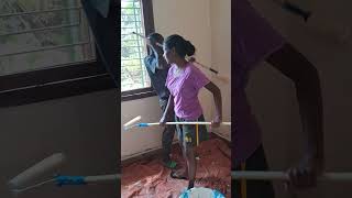 Lets do some painting😀 youtubeshorts youtubevideo ywam uganda minivlog painting happiness [upl. by Daisie]