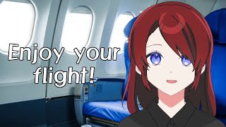 Flight Attendant Strikes Up A Conversation With You ASMR Roleplay F4A [upl. by Nameerf]