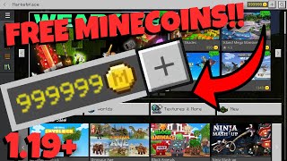 HOW TO GET UNLIMITED MINECOINS GLITCH  MINECRAFT BEDROCK EDITION  WORKING 2022 LATEST PATCH 119 [upl. by Adeehsar903]