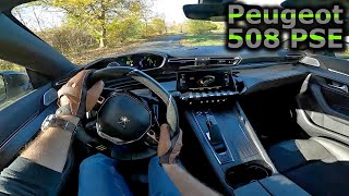 2022 Peugeot 508 PSE  POV test drive [upl. by Adlitam128]