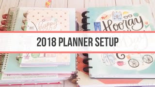 2018 PLANNER SETUP How I Use Multiple Happy Planners [upl. by Streetman]