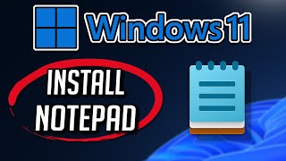 How to Download and Install Windows Notepad app in Windows 11  10 PC or Laptop 2024 [upl. by Merell]