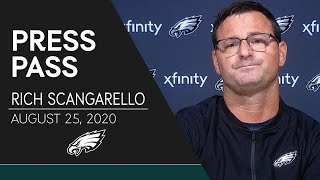 Rich Scangarello Discusses His Role Carson Wentz Jalen Hurts amp More  Eagles Press Pass [upl. by Nickelsen432]