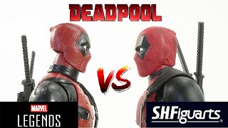 Marvel Legends vs SH Figuarts DEADPOOL 2 Action Figure Comparison [upl. by Vevina484]