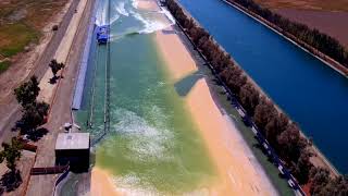 Kelly Slaters Wave Pool  Drone View [upl. by Ociredef603]