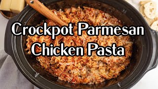 Delicious Crock Pot Chicken Parmesan Pasta [upl. by Ieluuk]