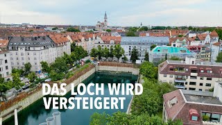 Ein See statt Luxuswohnungen – lustige Protestaktion am berühmten Sendlinger Loch in München [upl. by Rosemari]