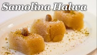 Recipe  Semolina Halwa Rava or Sooji Sheera [upl. by Ekoorb]