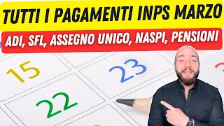 PAGAMENTI INPS MARZO 2024 tutte le date per ogni categoria [upl. by Caldera]