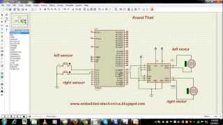 line follower robot using 8051 [upl. by Ytsirt404]