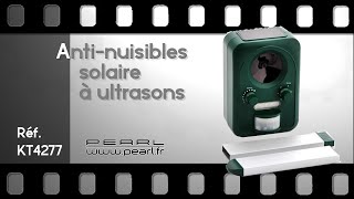 REPULSIF à ULTRASON  Chien Chat Rongeurs Oiseaux et Gibier  alimentation SOLAIRE  PEARLTVFR [upl. by Ecnarolf]