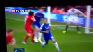 Luis Suarez Bites Ivanović [upl. by Llerryt]